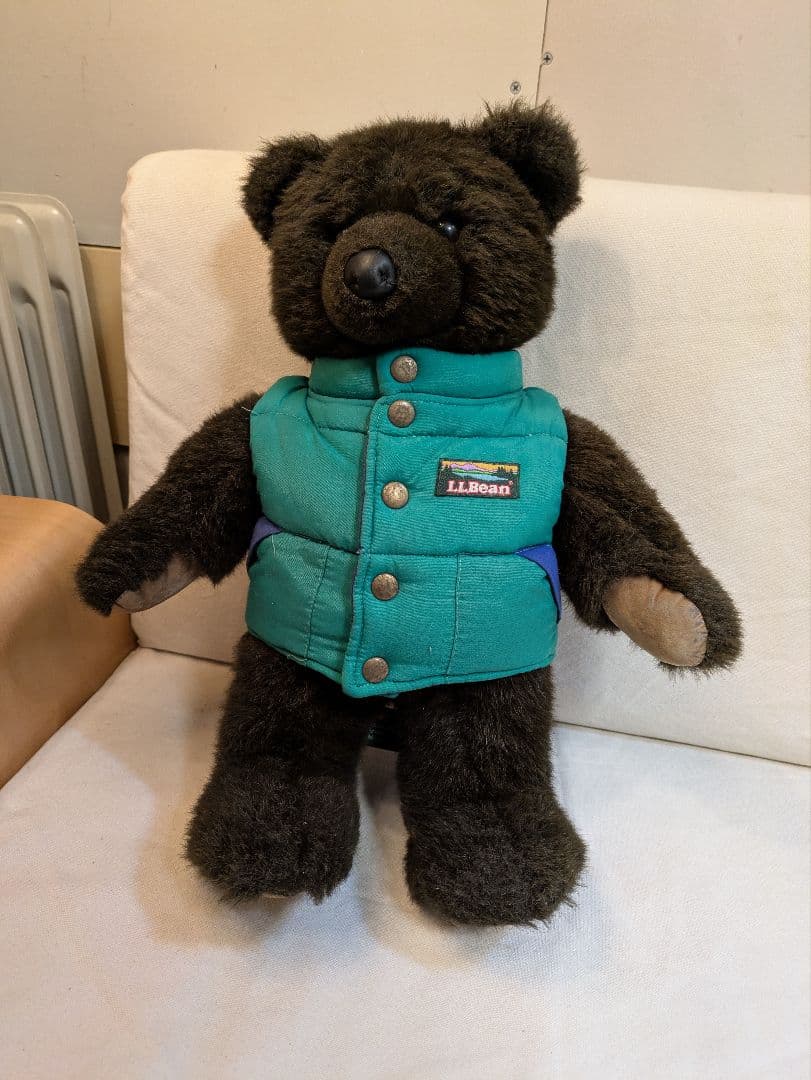 llbean teddy bear コラボ　ぬいぐるみ　ダウンベストベア 90s