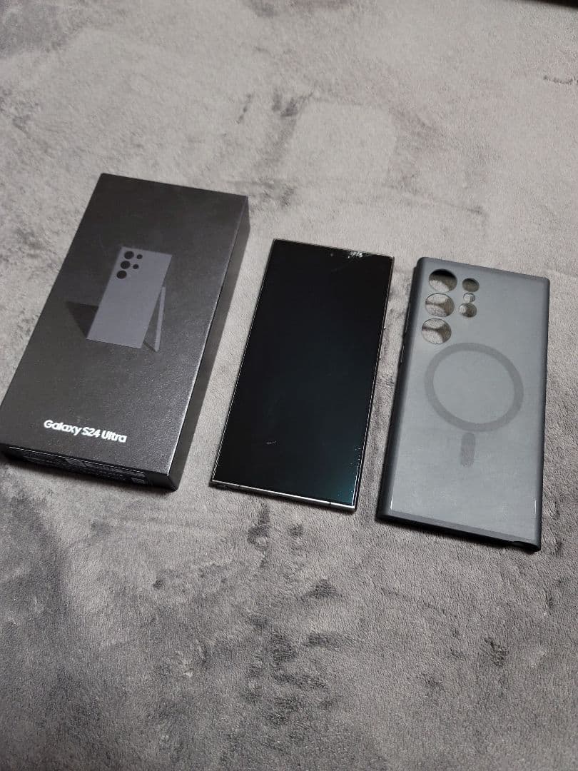 GALAXY S24 ultra 韓国版 チタニウムグレー 256GB 画面割れ