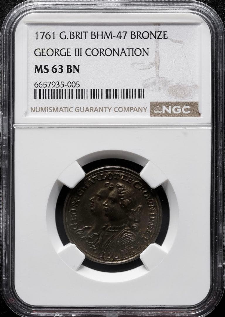 TOP POP⁉️1761年 ジョージ3世戴冠式メダル BHM-47 - メルカリ