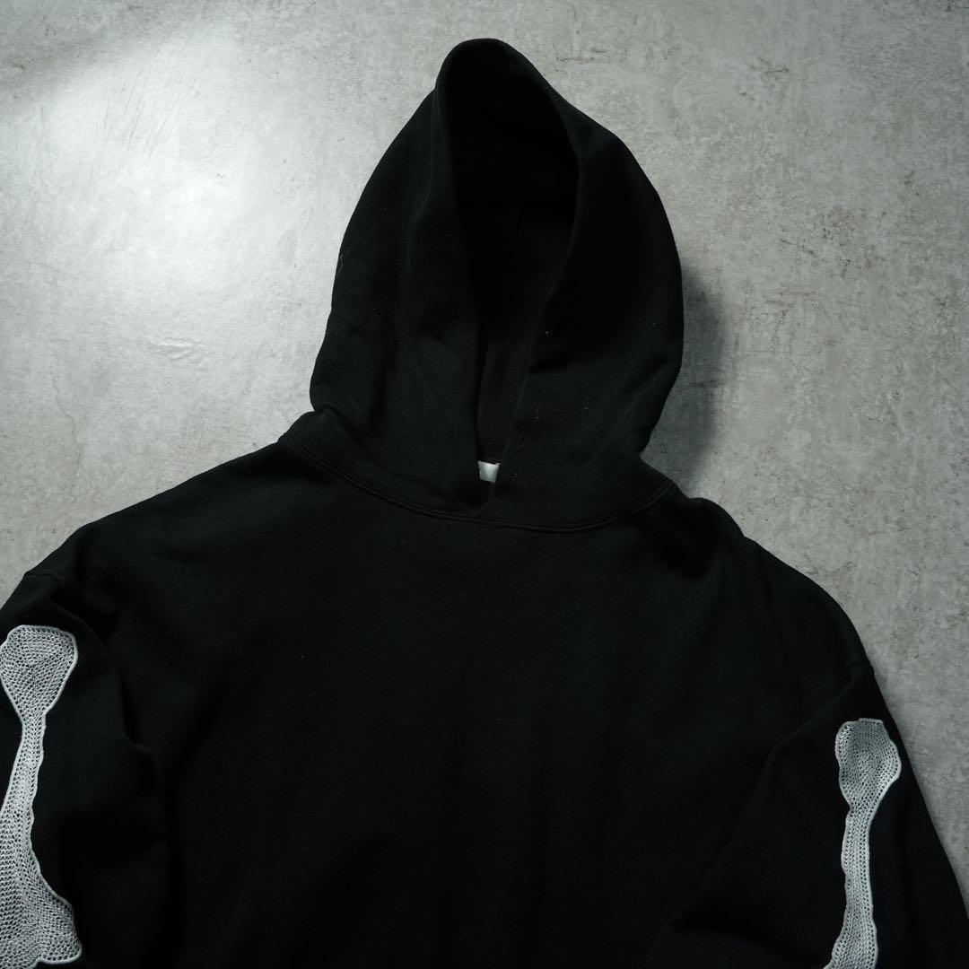 ポ*ー様 【激レア】mnml skeleton hoodie bone 刺繍 u