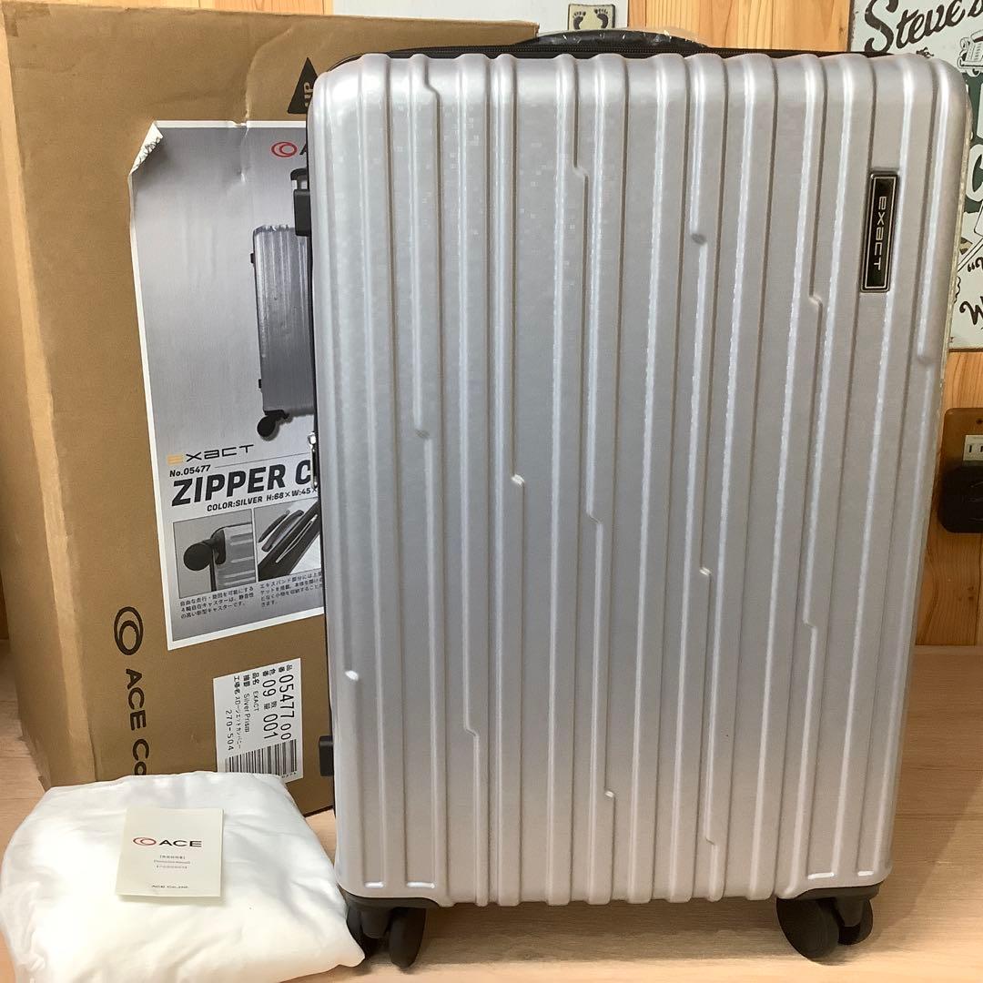 新品　ACE イグザクト プリズム ボディ スーツケース 57-65L　※275 エース イグザクト プリズム ボディ スーツケース 57-65L シルバー