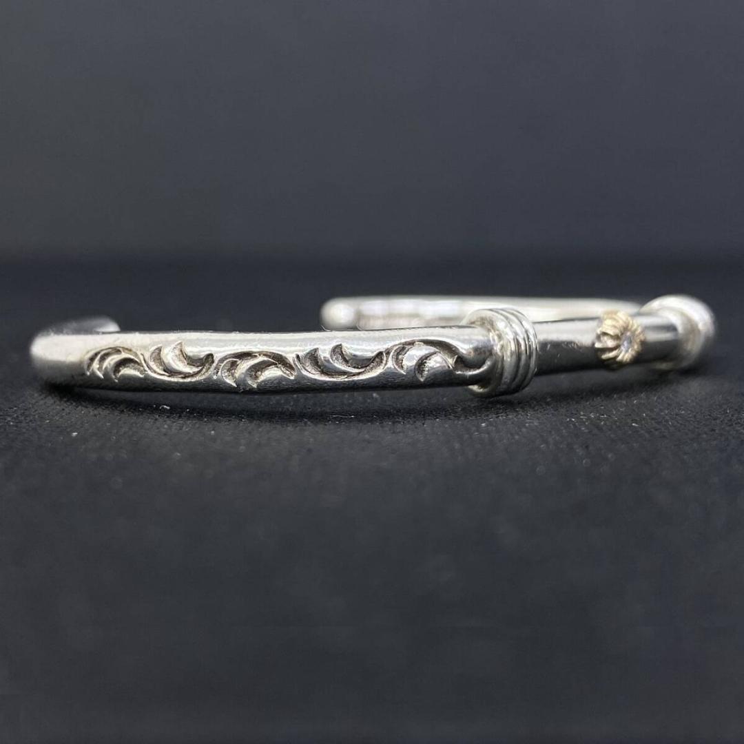 ARIZONA FREEDOM ダイヤ カスタム K18 太陽神 唐草 バングル