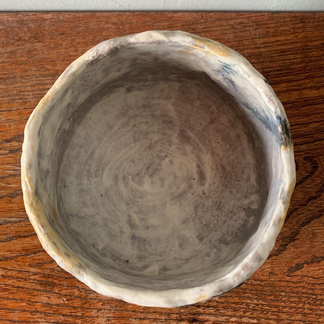 妻の作った ラスコーの洞窟 抹茶茶碗 陶芸 to be wildの器 美術