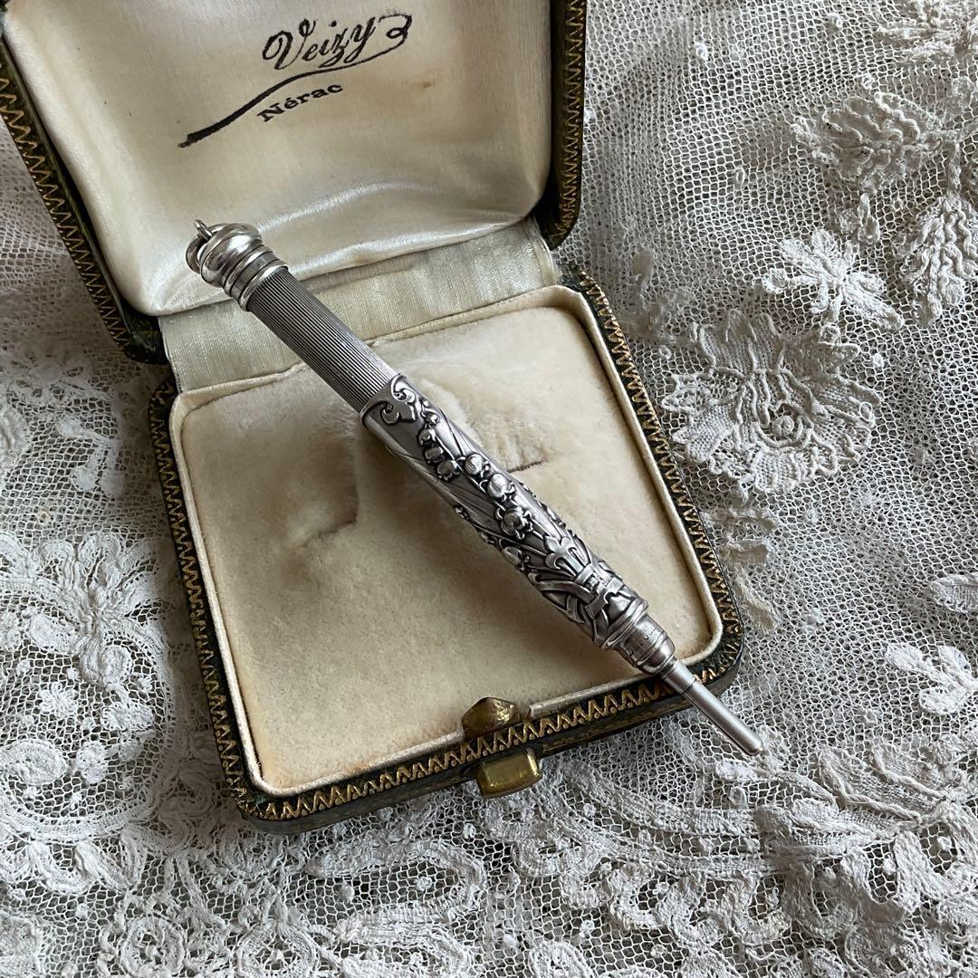 フランス アンティーク シルバー 銀 すずらん ペンダントトップ