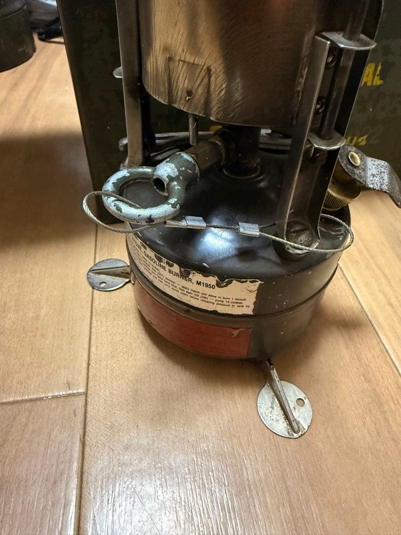 m1950 ガソリンストーブ　US放出品GIストーブ　スペアパッキンおまけ付き