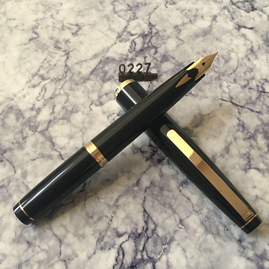 #0227 オーバーホール済み 万年筆 SAILOR ショート象嵌 21k