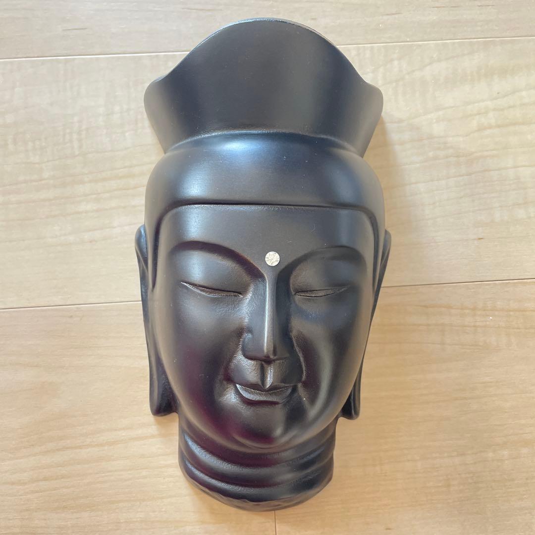 弥勒菩薩 仏面 広隆寺 レリーフ 仏像 壁掛け 和モダン インテリア