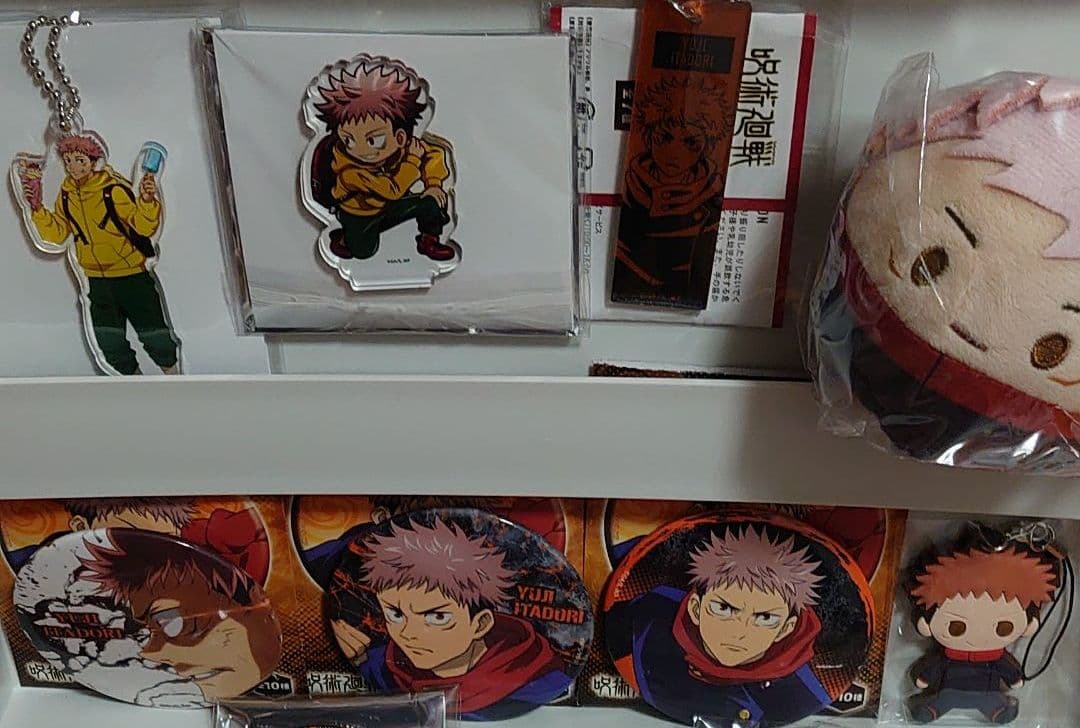 バラ可 呪術廻戦 虎杖悠仁 缶バッジ アクリルスタンド 他 色々41点 セット