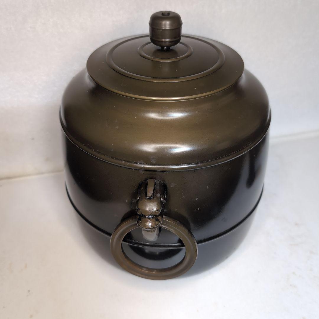 茶道具　皆具　鐶付鬼面　遊環　唐銅　八尾祥栄　共箱　稽古　奥伝　真台子　工芸