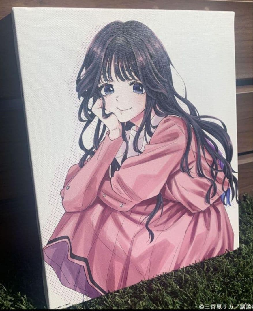 和栗薫子キャンバスアート3号Fサイズeeoくじ1弾A賞薫る花は凛と咲く