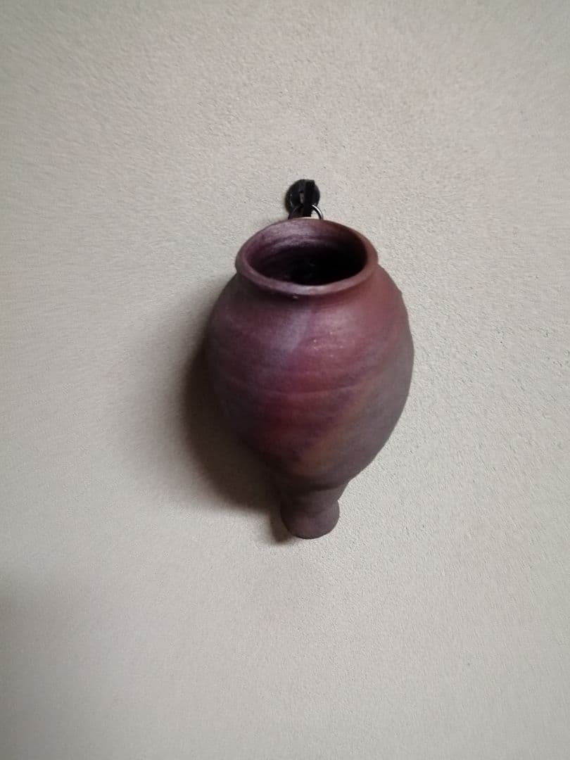 古美術品 時代 掛花入 南蛮蓑文虫 南蛮花入 南蛮粽