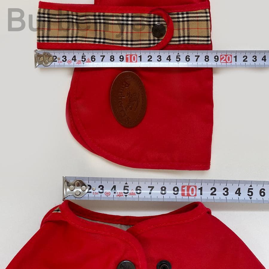 Burberrys バーバリーコート 犬服 赤 12 /30cm