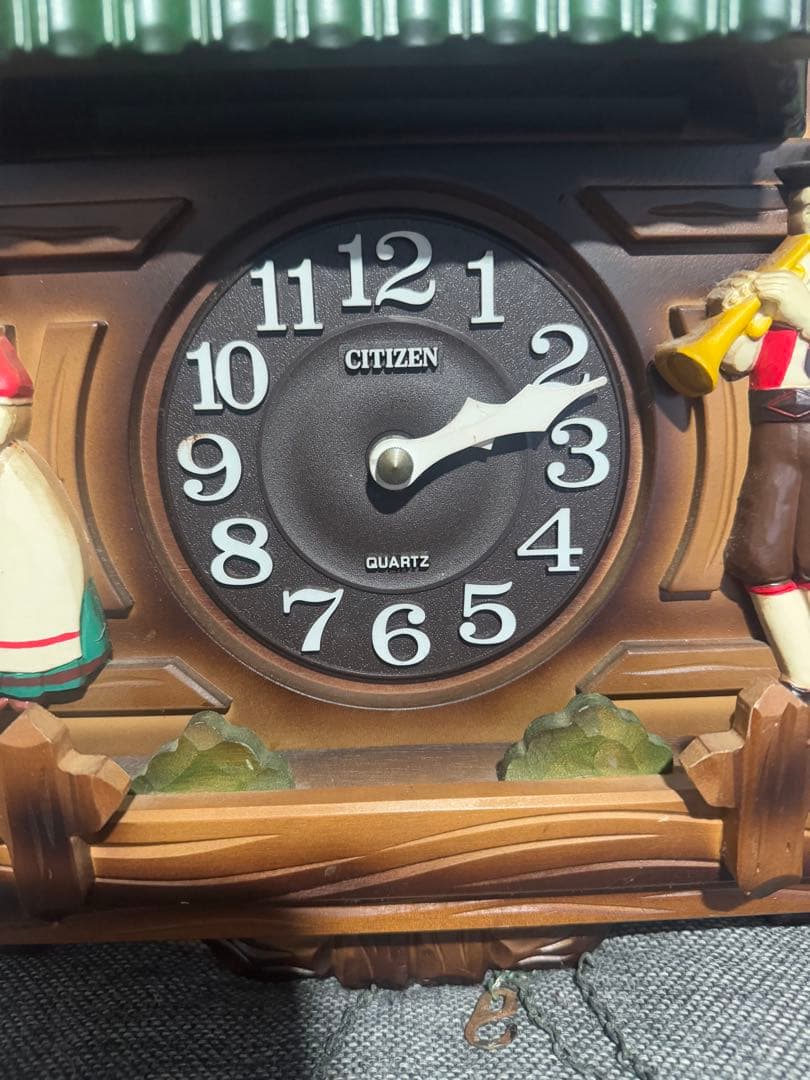 シチズンクオーツ鳩時計　アンティーク　花のワルツ