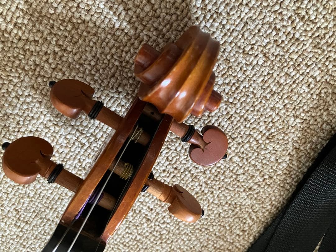 分数バイオリン 3/4　カルロジョルダーノ　未使用分数弦2本付