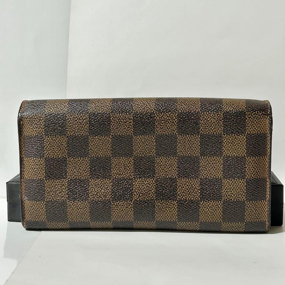 ルイヴィトン N63209 ダミエ・エベヌ ポルトフォイユ・サラ 長財布