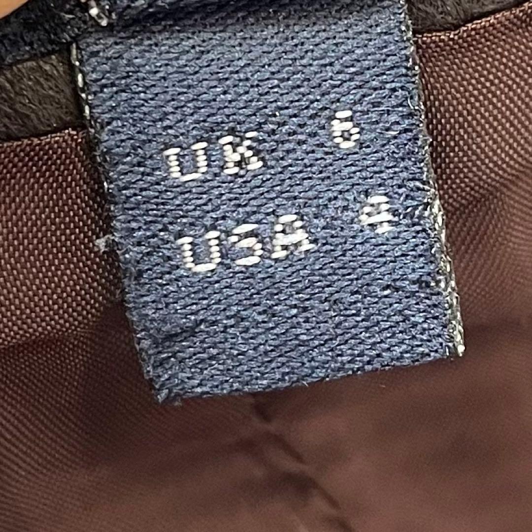 上質 バーバリー ロンドン ラムレザー プリーツスカート ダークブラウン UK6