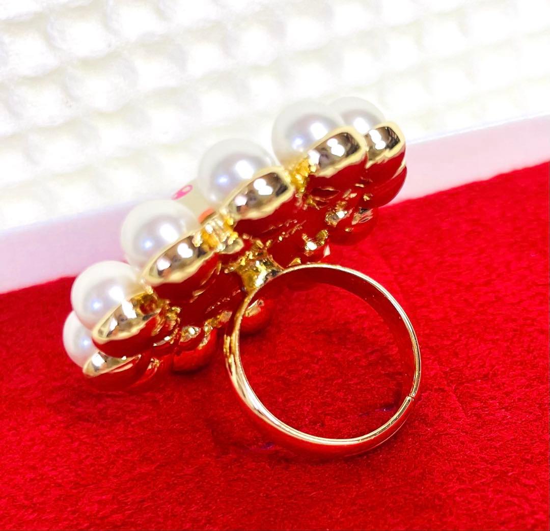 liquem リキュエム×村上隆 パールフラワー リング 指輪 カイカイキキ