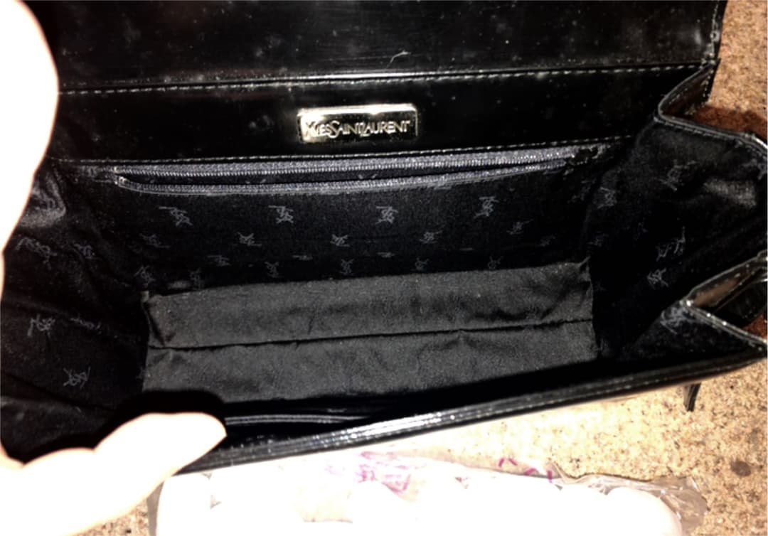 イヴサンローラン ハンドバッグ レザー 美品