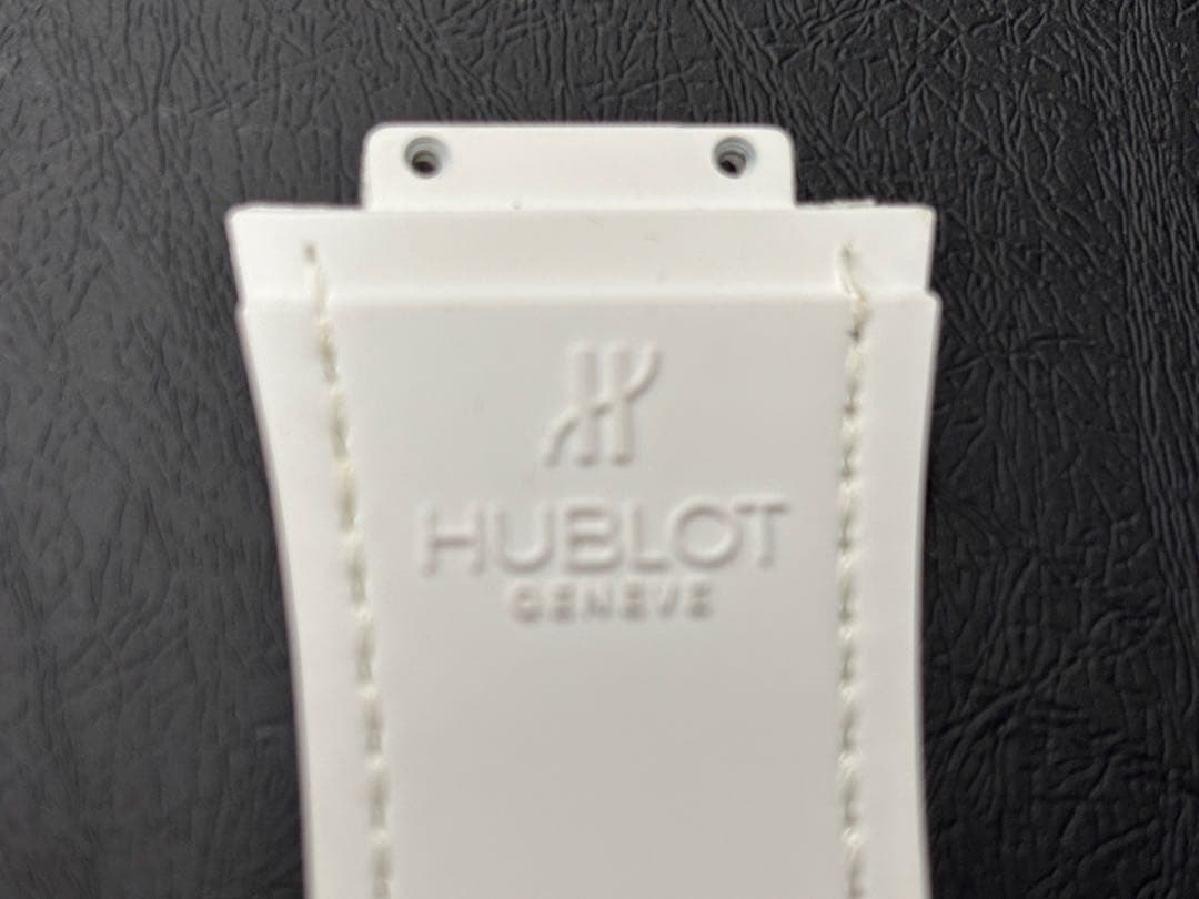 新品HUBLOT 純正ラバーベルト 白　6-701-100 12-701-80