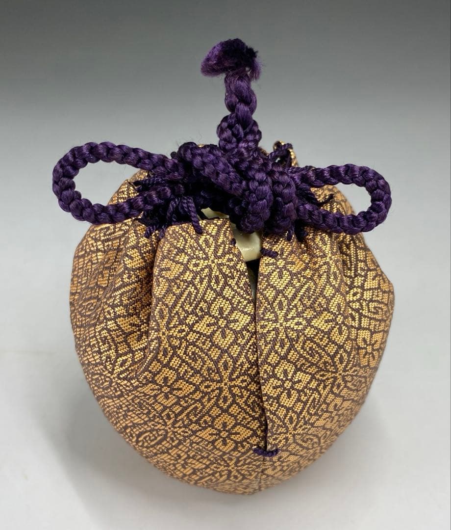 茶道具】信水窯 丹波文琳茶入（共箱）