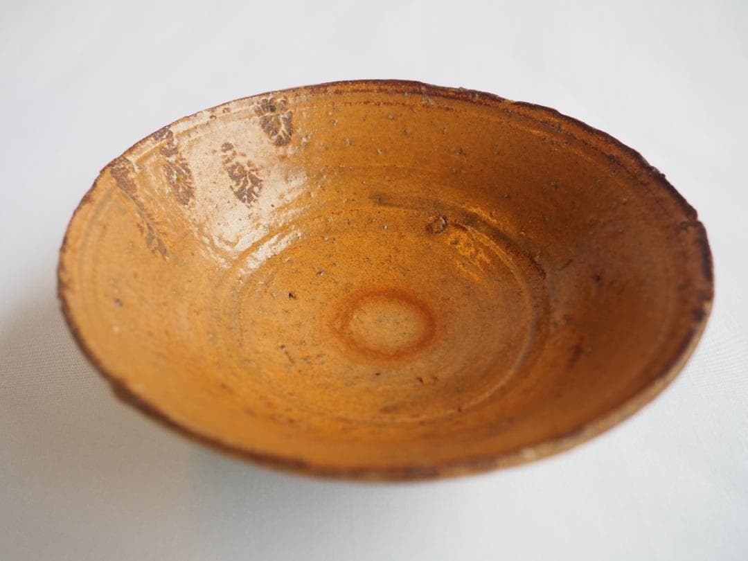 4代清水六兵衛造『黄伊羅保茶碗』（共箱） - メルカリ