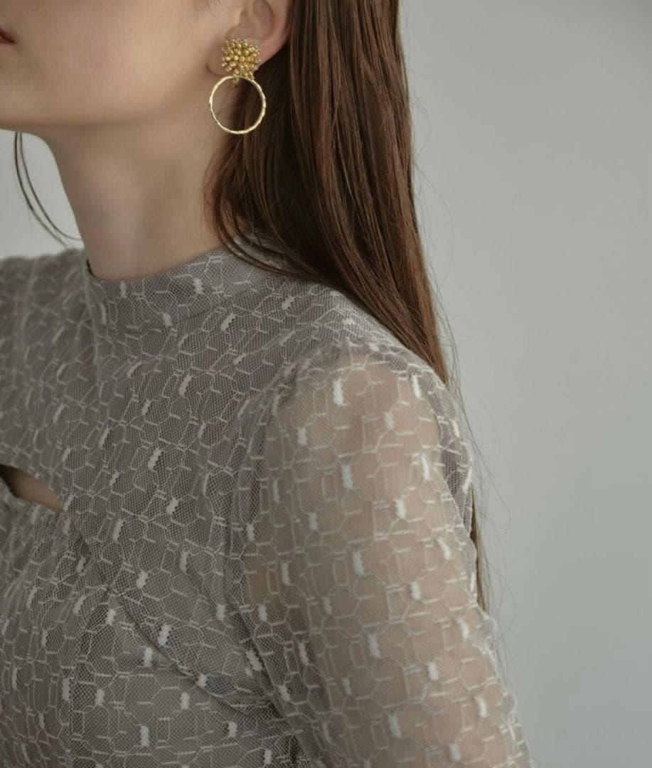 プレフェランス 花柄ノースリーブワンピース ジャケット 44 大きい