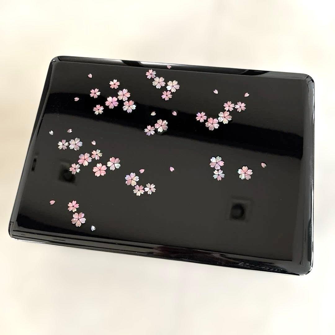 【新品未使用】高級 たまてばこ 重箱 桜 結納品 結納 結納箱