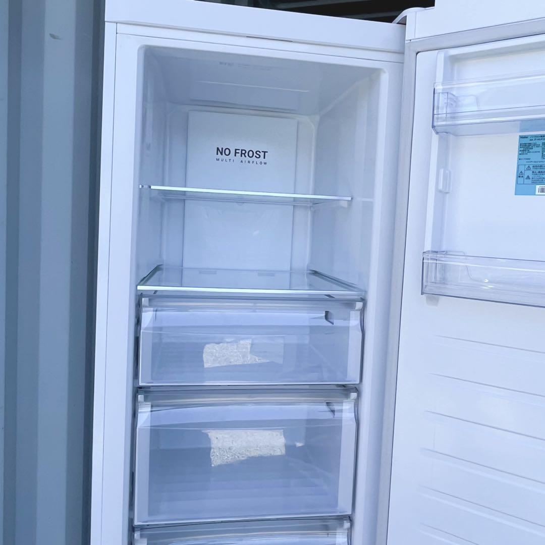 取付無料！タッチパネル搭載クリアホワイト大容量前開きワンドア冷凍庫！洗濯機