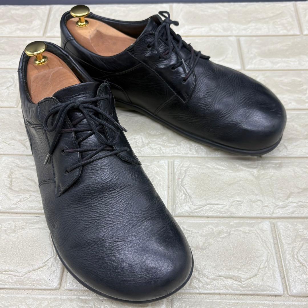 【良品】ビルケンシュトック レザーシューズ ダービー プレーントゥ 27 黒