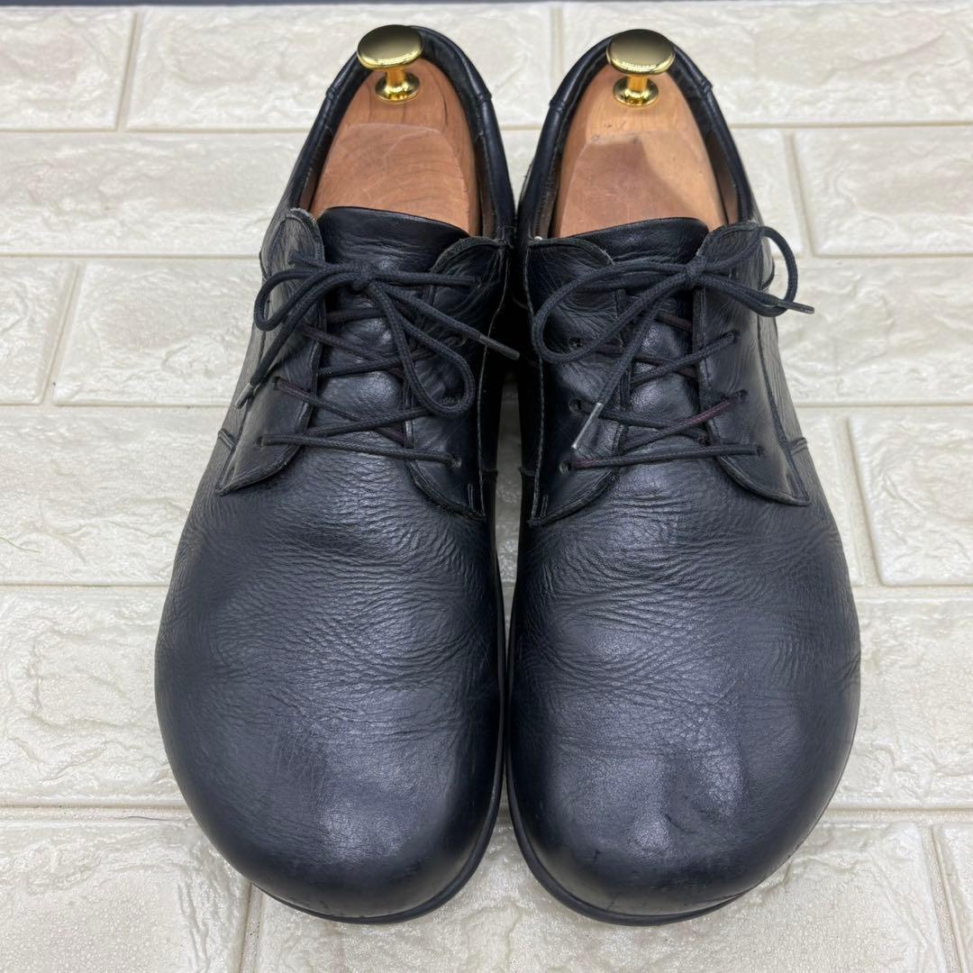 【良品】ビルケンシュトック レザーシューズ ダービー プレーントゥ 27 黒