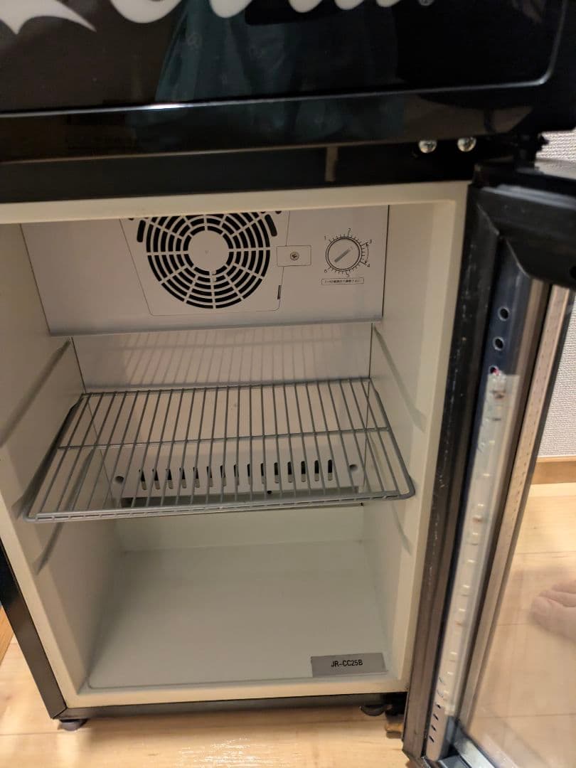 Coca-Cola ガラスドア冷蔵庫 レトロ＊「ロゴ点灯／庫内灯点灯」