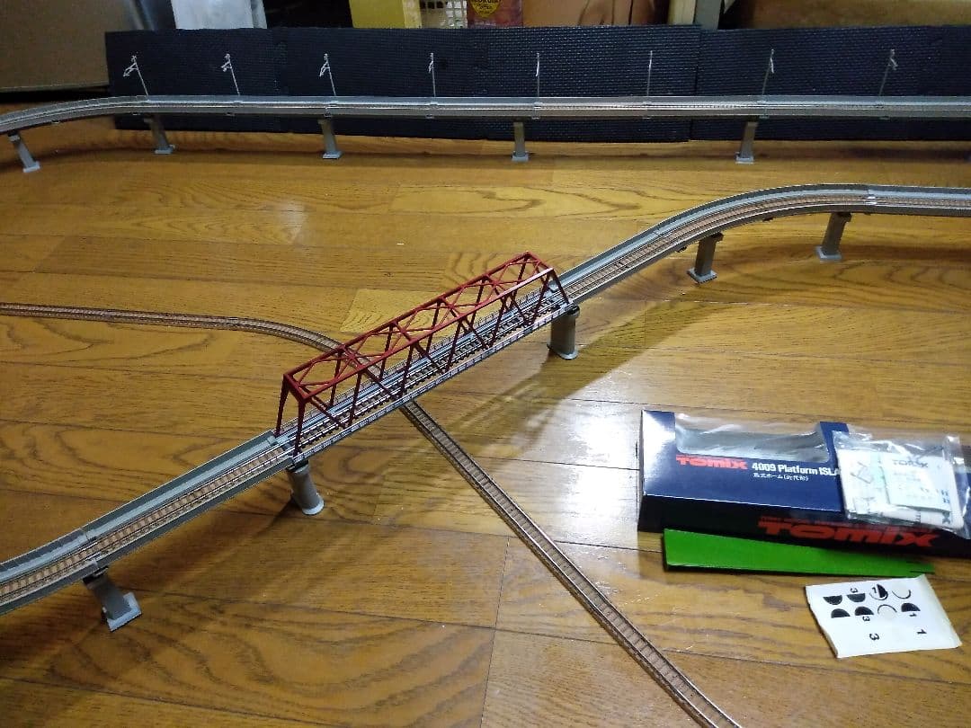 Nゲージ.TOMiX、高架レール.レイアウト、一式