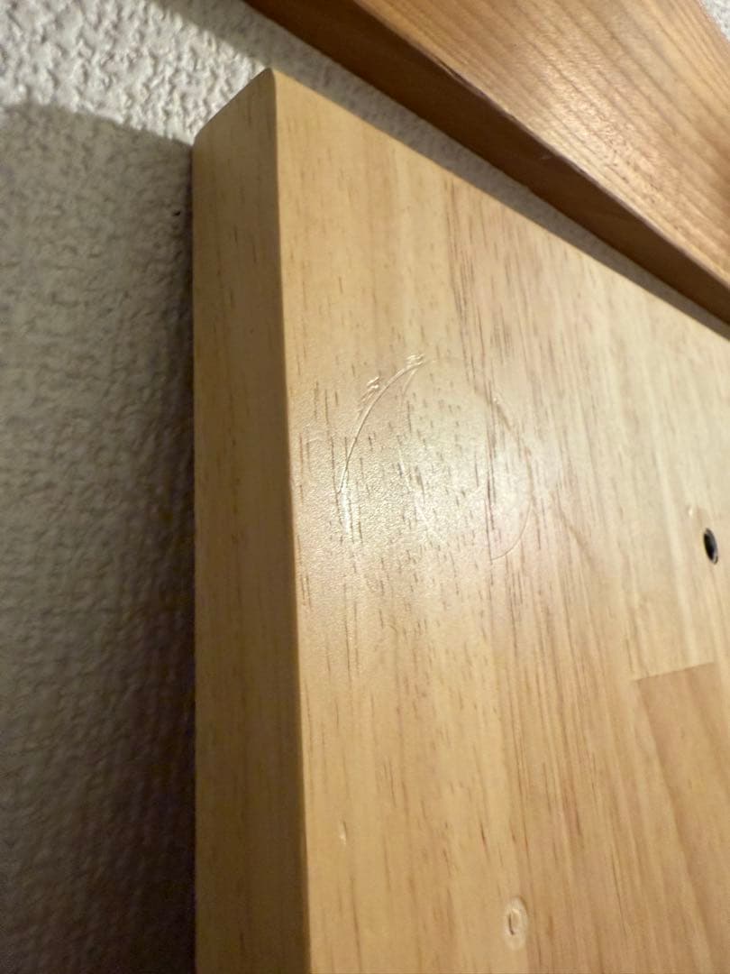 Kanademono ラバーウッドデスク180x80 白脚