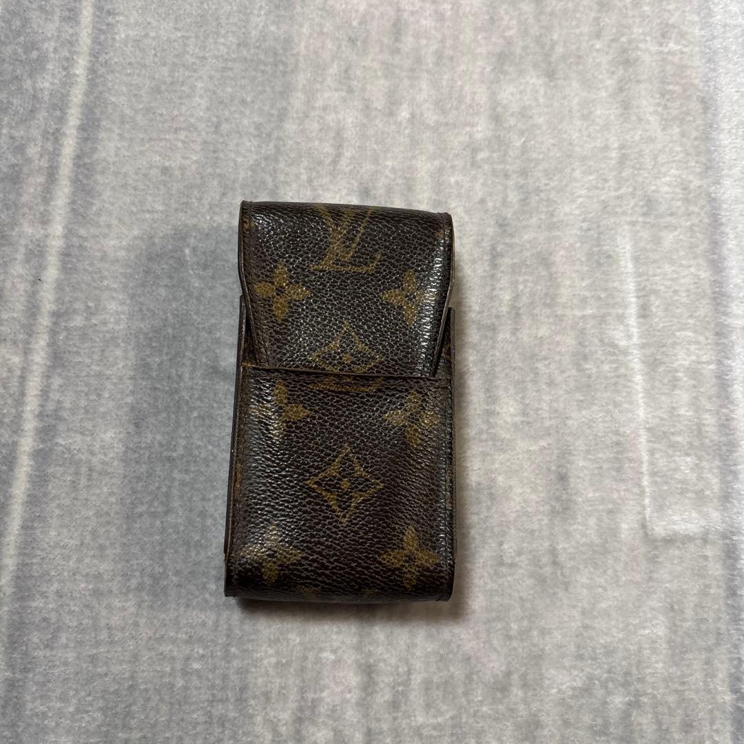 ルイヴィトン シガレットケース エテュイ モノグラム ブラウンタバコ