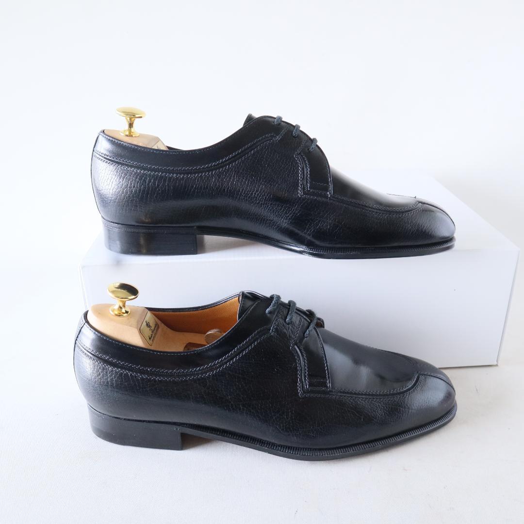 未使用 ア・テストーニ　Uチップドレスシューズ　黒　7 26cm