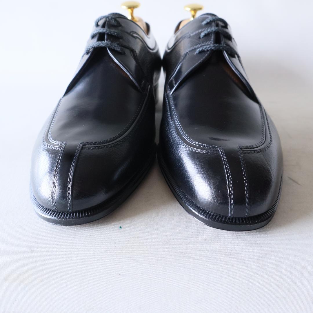 未使用 ア・テストーニ　Uチップドレスシューズ　黒　7 26cm