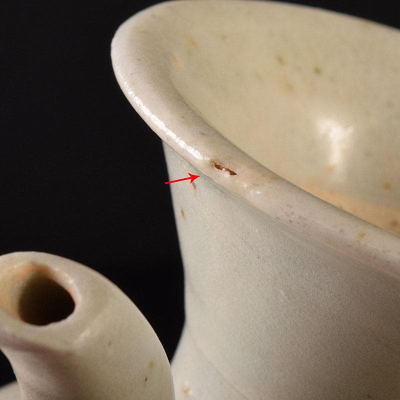 朝鮮美術 李朝 高麗白磁 水注瓶 V R7909