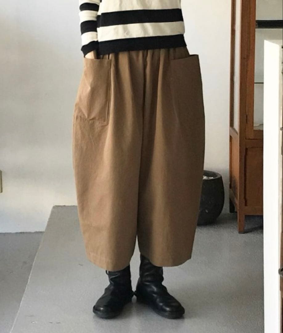 【美品】アトリエダンタン ペリエール　サイドポケットワイドパンツ