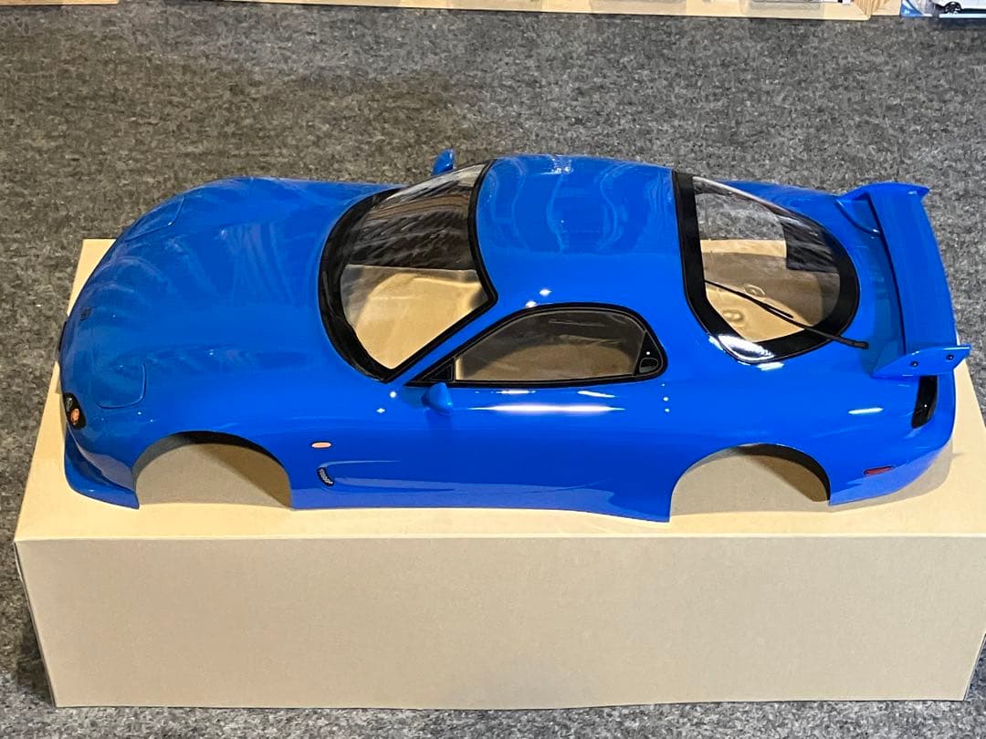 タミヤ ラジコン マツダRX-7 塗装済 スペアボディ ブリリアントブルー