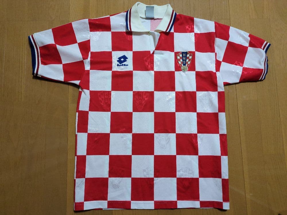1996年クロアチア代表ロットホームユニフォーム正規品当時物 96
