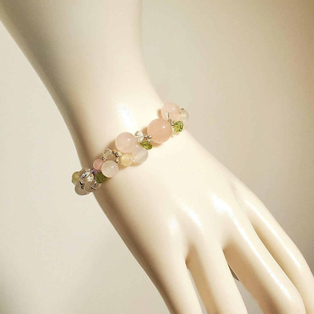 【レイア姫】天然石ブレスレット 2点