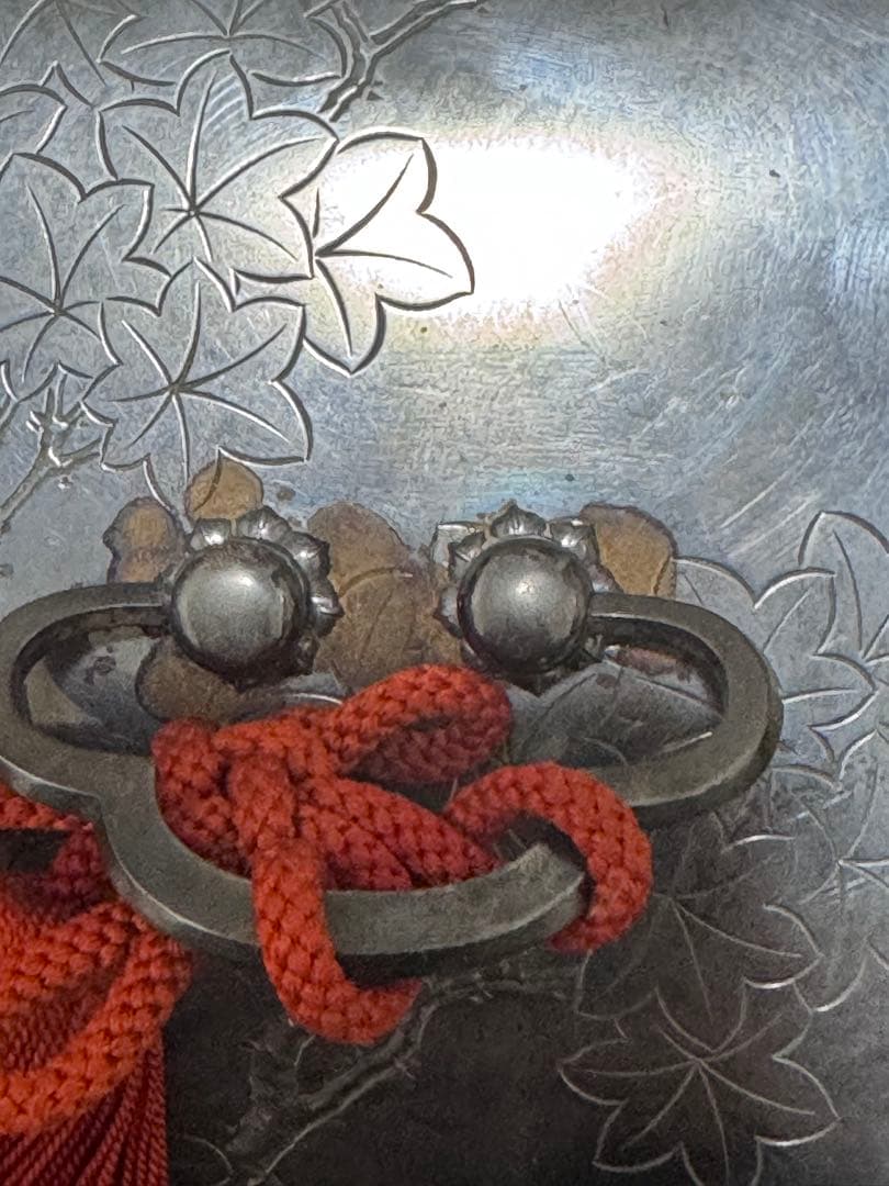 骨董品】純銀製 宝石箱 大阪-尚美堂造（共箱）