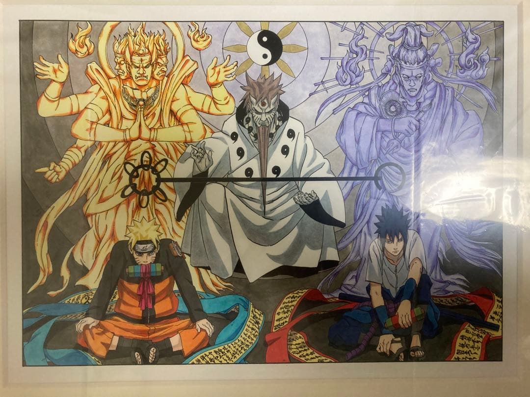 ナルト サスケ 六道仙人 複製原画 ジャンプフェスタ2015限定