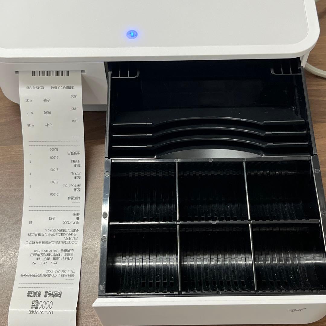 即日発送！ドロア付きレシートプリンタ mPOP スクエア エアレジ対応