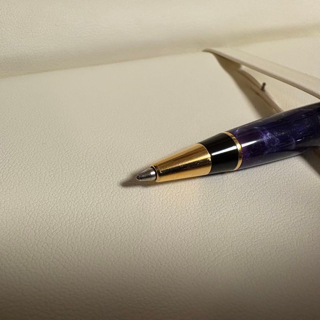 AURORA 紫 オプティマ 高級ボールペン 本体 文房具・事務用品