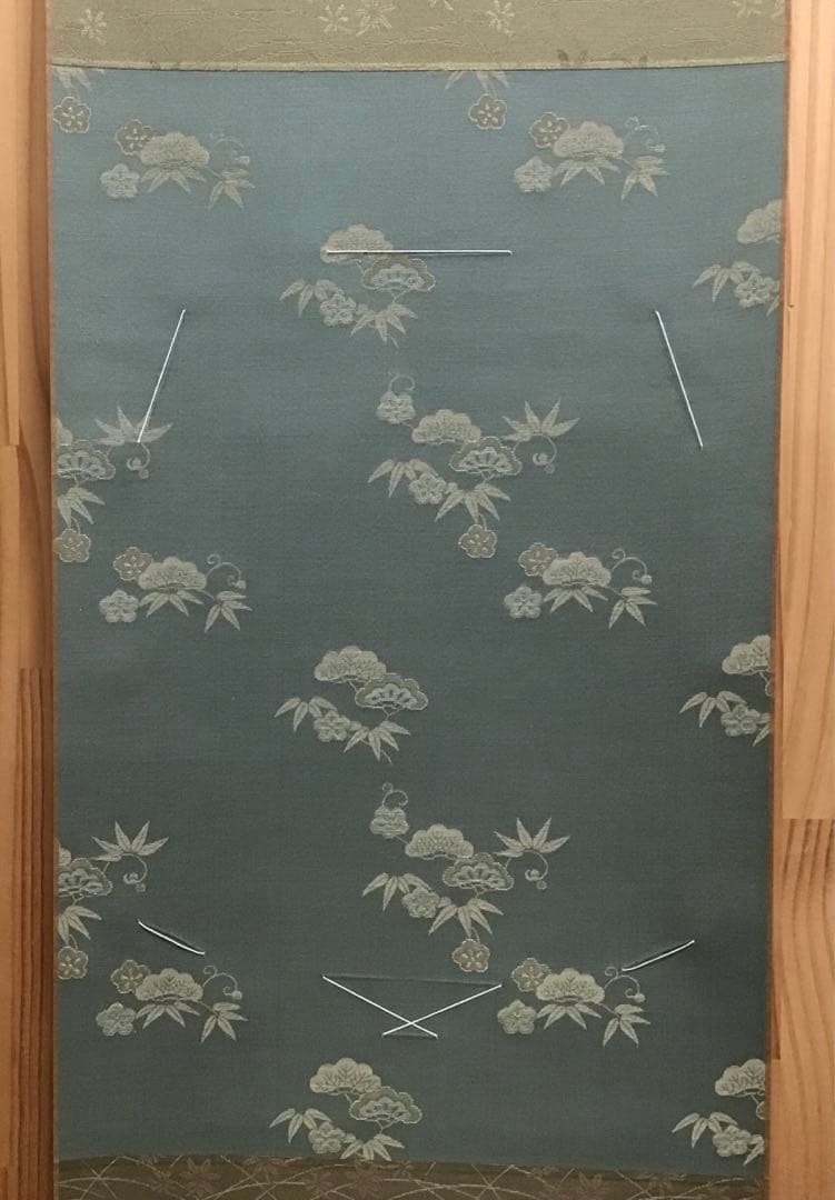 K茶道具 掛軸 御色紙掛軸(写真の色紙は付属していません) 紙箱 S993KJ