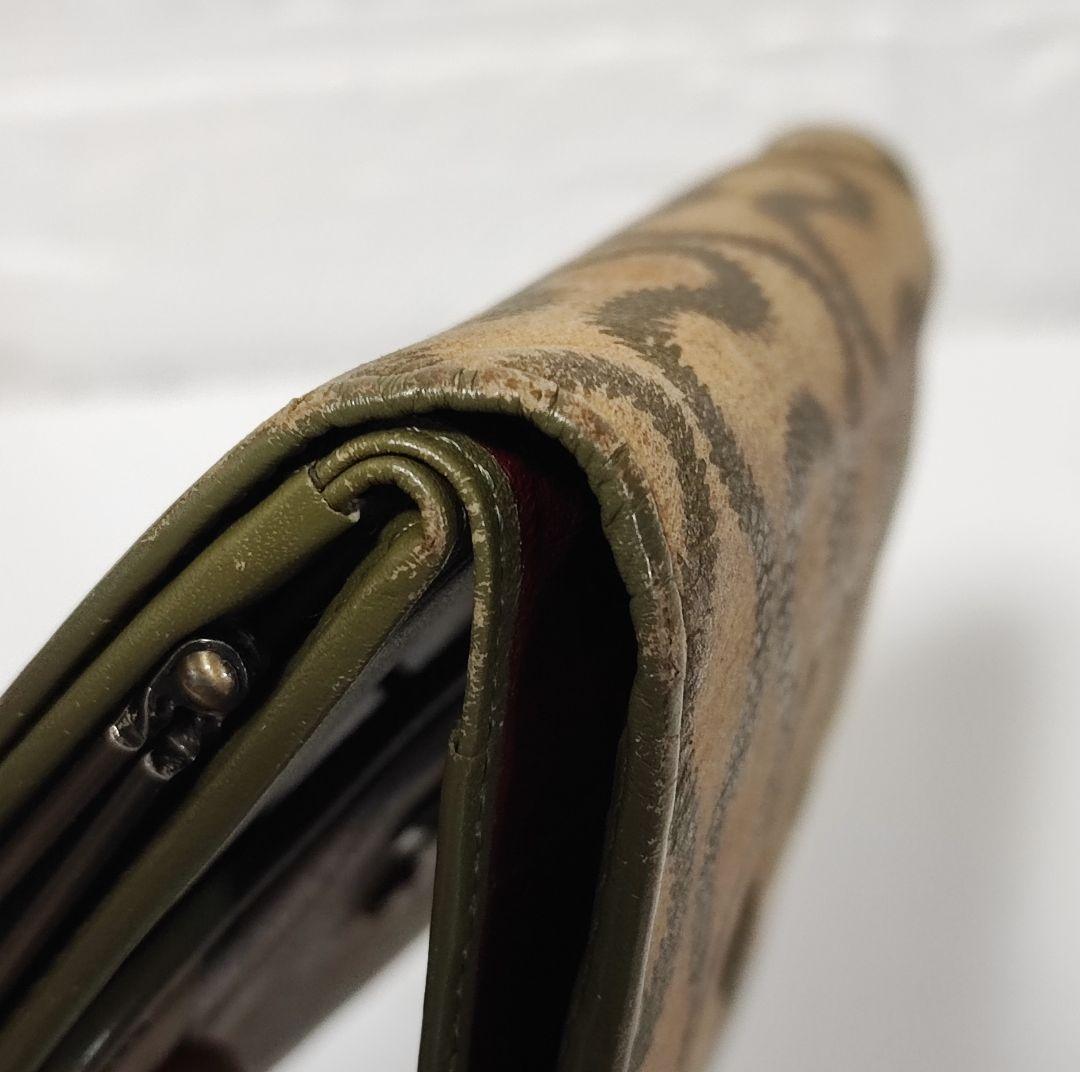 ヴィヴィアン・ウエストウッド　スクイグル柄　　がま口財布　ボーンクラスプ