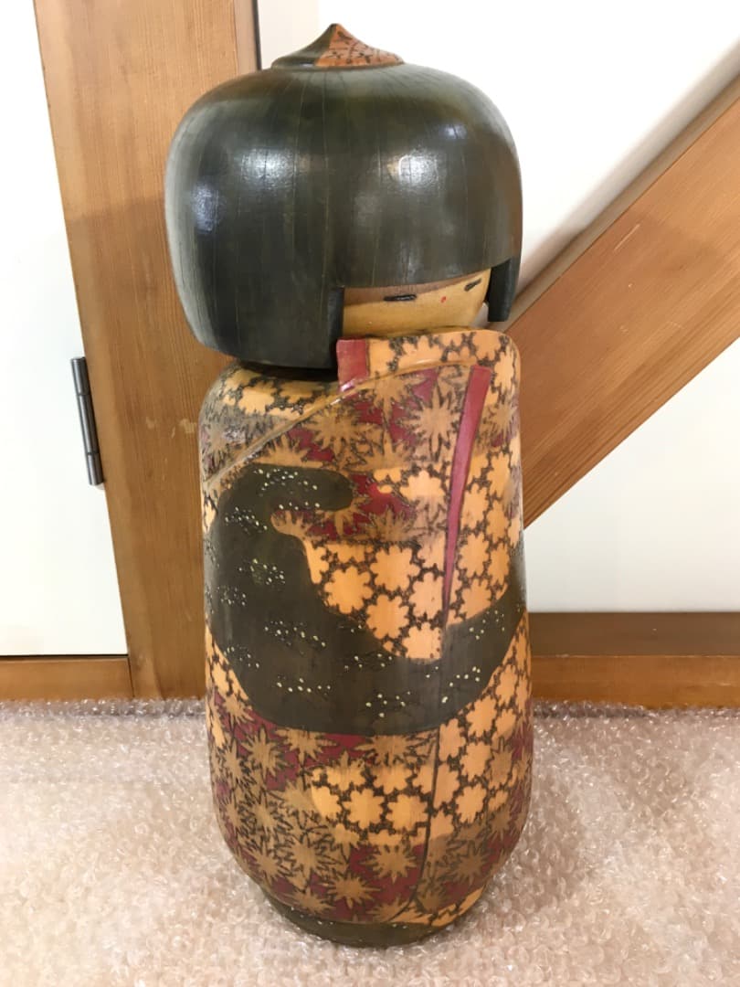 ○小林伊之介 創作こけし 内閣総理大臣賞 受賞作家 こけし 木 高さ約