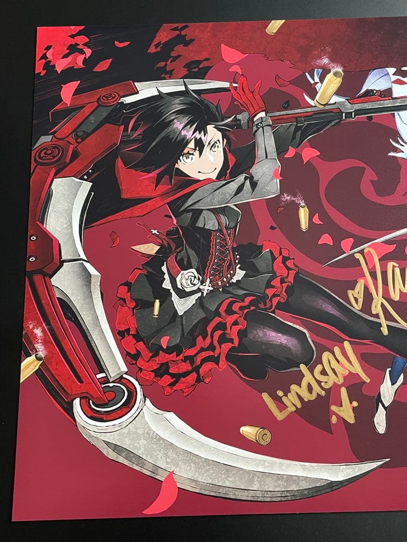 RWBY 直筆サイン入りポスター JSA認定書付き ③