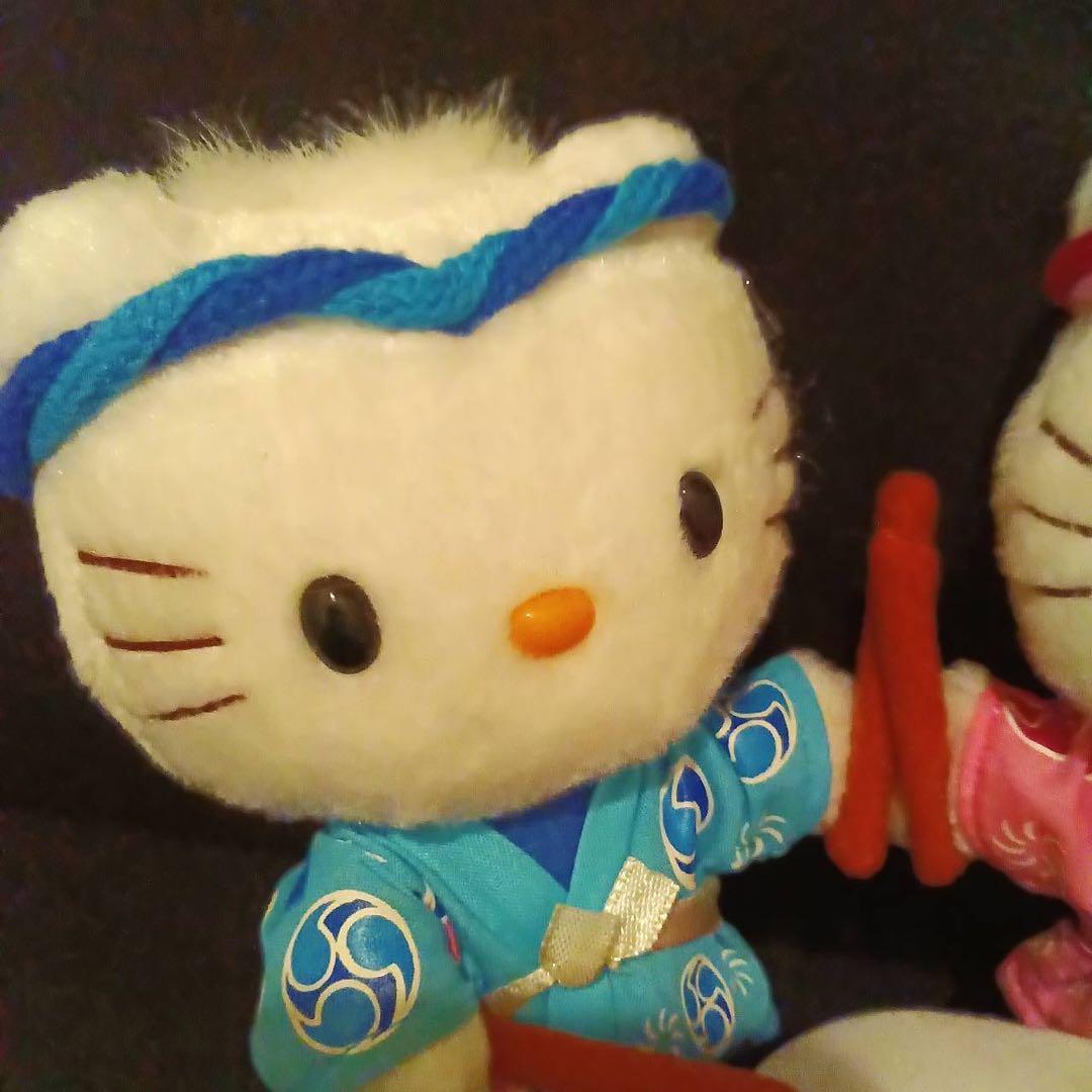 ハローキティ&ディアダニエル ペア お祭りシリーズ 太鼓 ぬいぐるみ